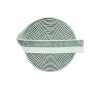 1 3 5 Yard 5/8" 15mm Metallic Glitter Elastic FOE Spandex Band Hair Tie Headband Lingerie Tutu Dress Sewing Trim-Silver_a-5 Yards