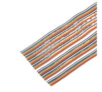 1/3/5Meter 6/8/10/16/18/20/26/34/40P 1.27mm Pitch Color Grey Flat Ribbon Cable Rainbow Wire(Color,1METER_8P)