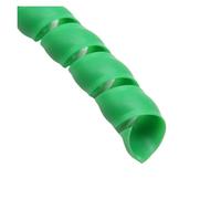 1/3/5Meters 8-35mm Line Organizer Pipe Protection Flexible Spiral Wrap Winding Cable Wire Protector Cable Sleeve Cover Tube(Green,ID 16MM_1 METER)