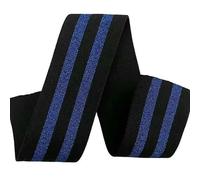 1/3/5meters Sewing Elastic Band Thick High Elasticity Knit Elastic Band for DIYCraft Belt Skirt Belt Garment Sewing Ribbon-B Black Blue-1meter