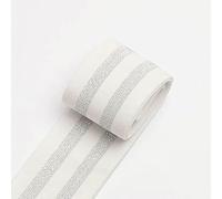 1/3/5meters Sewing Elastic Band Thick High Elasticity Knit Elastic Band for DIYCraft Belt Skirt Belt Garment Sewing Ribbon-B White Silvery-1meter