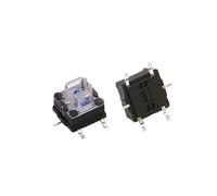1/3/5pcs 7 * 7 * 7mm 4pin Tactile Tact Push Button Switch with LED Blue Light 7x7x7mm 4p Vertical Square Switch(5pcs)