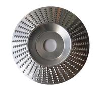1/3/5pcs Bore 16mm 22mm Wood Grinding Polishing Wheel Rotary Disc Sanding Wood Carving Tool Abrasive Disc Tool for Angle Grinder(1pcs Silver Slope,Bore 22mm)
