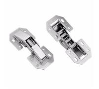 1/3/5pcs Cabinet Hinge 90 Degree No-Drilling Hole Cupboard Door Hydraulic Hinges Soft Close with Screws Furniture Hardware(5pcs)
