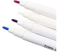 1/3/5Pcs Water Erasable Marker Pen Water Soluble Pen Hydrolyze Magic Pen 4 Colors Disappearing Ink Faded Pen DIY Sewing Marking Pen for Cross Stitch Sewing Embroidery Fabric Marking Multicolor