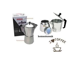 1/3/6/9/12 CUP ALUMINIUM COFFEE MAKER ESPRESSO CAFETIERE PERCOLATOR EXPRESS POT