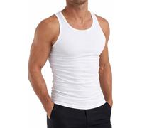 1/3/6 Mens 5 Star Executive Pure 100% Cotton White Interlock Vest in Size Small to 5XL (3, Small)