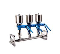 1/3/6 Way Branches Vacuum Filtration Manifolds Stainless Steel Funnel Filter Laboratory Solvent Filtration Device(6 Stainless Steel 300ml)(3 stainless steel 300ml)