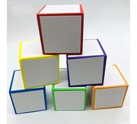 1/3/6pcs Reusable Erasable Foam Dice, Compatible With Dry Erase Markers, Blank Additions EVA DIY Toys For Family Party