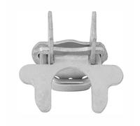 1-3/8" Kennel Gate Latch, Chain Link Fence Gate Butterfly Latch for Outdoor Dog Runs Backyard Kennels Indoor Crates (Sliver)