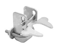 1-3/8" Kennel Gate Latch,KINNAN Butterfly Gate latches,Chain Link Fence Gate Latch Lock for Dog Kennels with Padlock Hole,Kennel Panels from 1-3/8'' to 1-3/8" Kennel Gate Frame 1 PCS