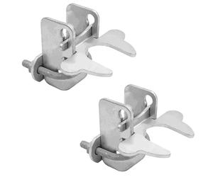 1-3/8" Kennel Gate Latch,KINNAN Butterfly Gate latches,Chain Link Fence Gate Latch Lock for Dog Kennels with Padlock Hole,Kennel Panels from 1-3/8'' to 1-3/8" Kennel Gate Frame 2 PCS