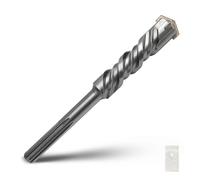 1-3/8 x 10 inch SDS Max Rotary Hammer Drill Bit, 35x260mm Carbide Tip Masonry Drill Bit,Concrete Drill Bit for Masonry, Brick, Stone, Concrete (Length :260mm / 10 inch, 35mm (1-3/8 in) Diameter)