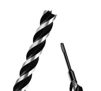 1-3/8" x 18" Auger Drill Bit with SDS Plus Shank for Wood,Tri Flute Ship Auger Long Drill Bit for Soft and Hard Wood,Tree Stump,Plastic,Drywall and Composite Materials