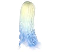 1/3 Ball Jointed Doll Wig Lemon Yellow Gradient Color Simulation Scalp Soft High Temperature Silk Doll Hair Replacement Wig for 21 24cm Head Circumference Dolls