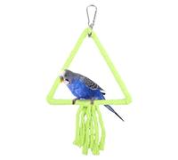 1/3 Bird Rope Swing Toy- Parrot Chewing Cotton Rope, Bird Cage Accessories | Pet Bird Sport, Avian Rope Swing Plaything for Hammock Budgerigar Parakee Mynah Conure Cockatiel Love Bird 12x7 Inches