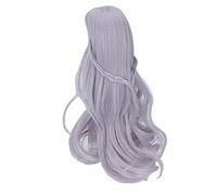 1/3 BJD SD Doll Wigs Only, Long Curly Wig with High Temperature Resistant Fiber Wire for Dolls, Can Be Trimmed, Handmade Girl Making Supplies (Haze Blue)