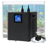 1/3 HP Aquarium Chiller, 79 Gallons 300L Water Cooling System Set, Quiet Compressor Refrigeration for Indoor Hydroponics, Axolotls and Coral Reef Tanks, Precise Water Climate Control Solutions