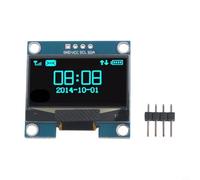 1.3 Inch Display Module 128x64 with SH1106 Driver IC for I2C Communication, Self-Illuminating Blue or White Text Screen for Dev(Blue)