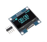 1 3 Inch For OLED Display Module with 128x64 Text Resolution for I2C Communication Compatible with Various Electronic Applications (Blue)