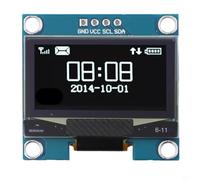 1 3 Inch For OLED Screen Module for I2C Interface with 128x64 Text Display and SH1106 Driver for Use in Smartphones and Health Devices (White)