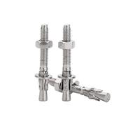 1-3 M6 M8 M10 M12 M16 304 stainless steel expansion screws wedge anchor through bolt repair expansion bolt(M6x90-3pcs)