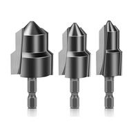 1-3 pcs tungsten steel blade step drill bit, hexagonal shank water pipe connection tool 20/25/32 mm,(3Pcs)