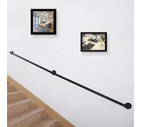 1.3" Round x 1~20 ft. Retro Décor Stair Handrail Wall Mount Iron Support Rail, Grab Bar, Towel Bar for Elderly/Disabled/Pregnant Women/Injury,Wall Handle