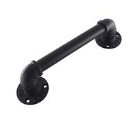 1.3" Round x 1~20 ft. Retro Décor Stair Handrail Wall Mount Iron Support Rail, Grab Bar, Towel Bar for Handicap Elderly Injury,Senior Assist Bar,Wall Handle