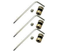1/3 Set Tree Folding Hunting Knives Thumb Stud Cutter Brass Screw Wrench Push Button (size:3 sets)