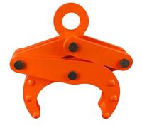 1-3 Ton Round Steel Pipe Clamps, Self-locking Nuts And Rust-proof Coating, Adjustable Jaws 2"-9.4" For Horizontal Lifting Of Solid Round Steel Pipes, Round Tubes, And Cement(2ton)