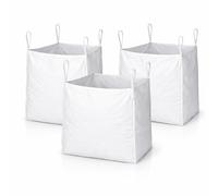 1.3 Tonne Bulk Bag - Heavy Duty FIBC Builders Bag with 4 Lifting Loops - Reusable Jumbo Bag for Sand, Gravel, Garden Waste & Aggregate - Open Top, Flat Base (3)