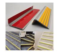 1-30 M Anti Slip Stair Corner Step Edge Protector Guard Glow in Dark, PVC Staircase Nosing Moulding Tread Tape Edging Trim Adhesive Strip(Yellow,1.5m/4.9ft)