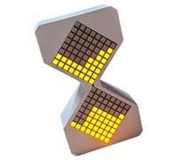 1-30 Minutes Hourglass Desk Clock With 128 LED Beads And Dynamic Flows Cubes Timer Function Girl Boy Electronic Timers Digital Timers