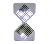 1-30 Minutes Hourglass Desk Clock With 128 LED Beads And Dynamic Flows Cubes Timer Function Girl Boy Electronic Timers Digital Timers
