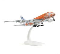 1/300 ANA A380 Orange Turtle Metal Diecast Model JA381A with Display Stand for Aircraft Gifts or Airplane Collection