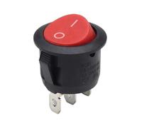 1~300pcs Rocker Switch KCD1 Round 2/3Pin ON-OFF-ON 2/3 Position 6A/250VAC 10A/125VAC SPST 23mm LED Car Push Button Switches(Green,100 pieces)