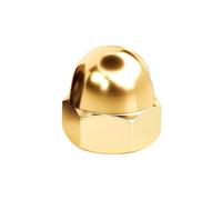 1-30PCS Acorn Domed Nut M3 M4 M5 M6 M8 M10 M12 M14 M16 M18 Brass/304 Stainless Steel /304 Black Hex Anti-Loose Rust Nuts(Brass,M16 (1pc))