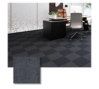 1-30PCS Self Adhesive Carpet Tile Easy Peel Stick Soundproof Office Floor 30PCS Sticker Square Mat(Dark Grey A Gray,30x30cm 12pcs)