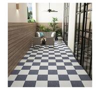 1-30PCS Self Adhesive Carpet Tile Easy Peel Stick Soundproof Office Floor 30PCS Sticker Square Mat(Khaki a Light Gray,30x30cm 12pcs)