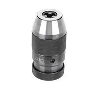 1/32''-1/2'' Drill Chuck, JT33 Keyless Carbon Steel Heavy Duty Self Tighten Lathe Bench Arbor Center Adapter for Multiple Purposes Hand Electric Milling Drilling Machine