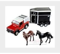 1:32 BRITAINS Land Rover Land Defender 90 1984 With Horse Trailer LC43239 Model