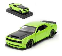 1/32 Dodge Hellcat Model Cars,Diecast Alloy Toy Car with Sound and Light Functions, Collectible Pull Back Vehicle, Gift for Children Green