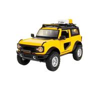 1:32 Fit for Ford for Bronco for Lima Alloy Die-cast Metal Modified Off-Road Vehicle Car Model with Sound and Light ot include batteries(Yellow)