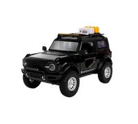 1:32 Fit for Ford for Bronco for Lima Alloy Die-cast Metal Modified Off-Road Vehicle Car Model with Sound and Light ot include batteries(Blackone)