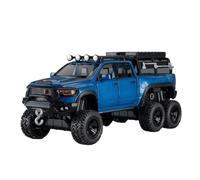 1:32 Fit for Mammoth for Raptor F150 Alloy Model Toy Sound and Light Alloy Pull Back Off-Road Pickup Model Collection not include batteries car gifts diecast model cars(A- Blue)