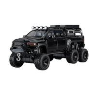 1:32 Fit for Mammoth for Raptor F150 Alloy Model Toy Sound and Light Alloy Pull Back Off-Road Pickup Model Collection not include batteries car gifts diecast model cars(A- Black)
