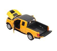 1:32 Fit for Mammoth for Raptor F150 Alloy Model Toy Sound and Light Pull Back Off-Road Pickup Collection not include batteries(Yellow)