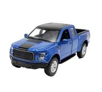 1:32 Fit for Mammoth for Raptor F150 Alloy Model Toy Sound and Light Pull Back Off-Road Pickup Collection not include batteries(Blue)