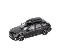 1/32 Fit for RS6 simulation alloy die-cast door can be opened, sound and light shock absorption car model ornaments(Blackone)